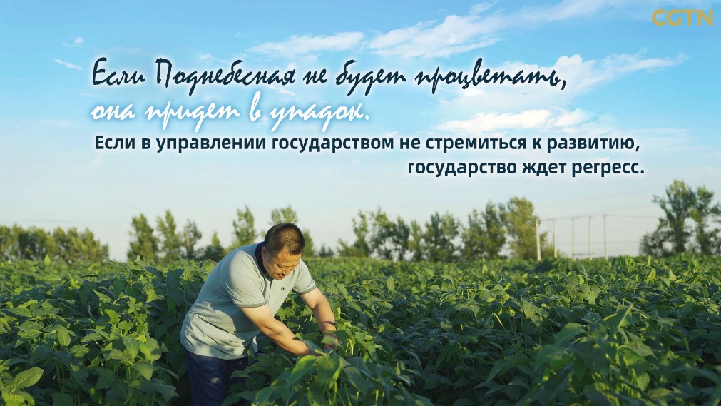 Китайская мудрость в изложении Си Цзиньпина: «Если поднебесная не будет процветать, она придет в упадок. Если в управлении государством не стремиться к развитию, государство ждет регресс»