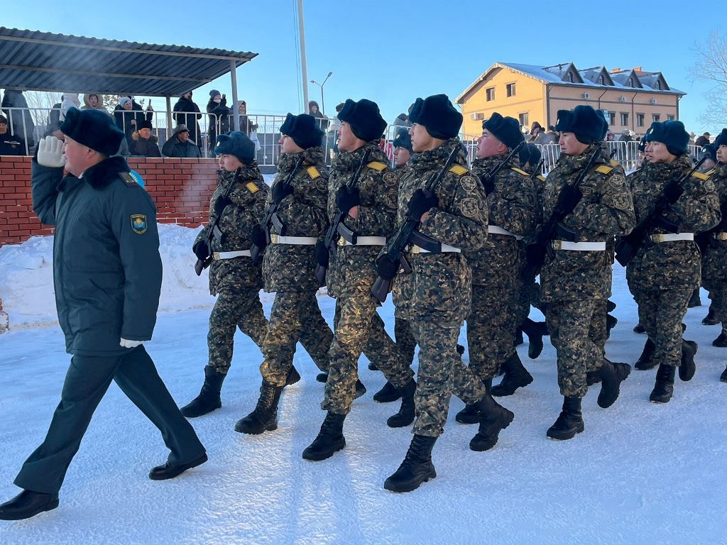 В воинской части Национальной гвардии в Кокшетау пополнение